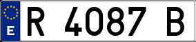 Trailer License Plate